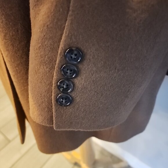 Options By Stafford Camel Hair Blazer 44L Brown Men's Suit Jacket - Picture 3 of 9